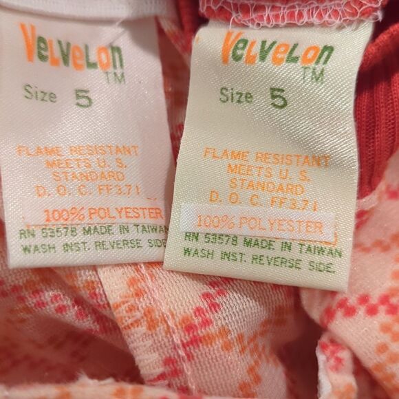 Vintage‎ Velvelon checkered mod pajama set - Picture 2 of 6